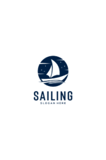 Sailing Yacht Logo Vector Design - MasterBundles