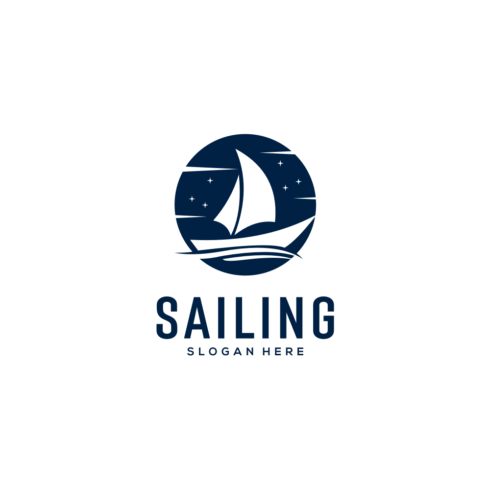 Sailing Yacht Logo Vector Design Pinterest preview.