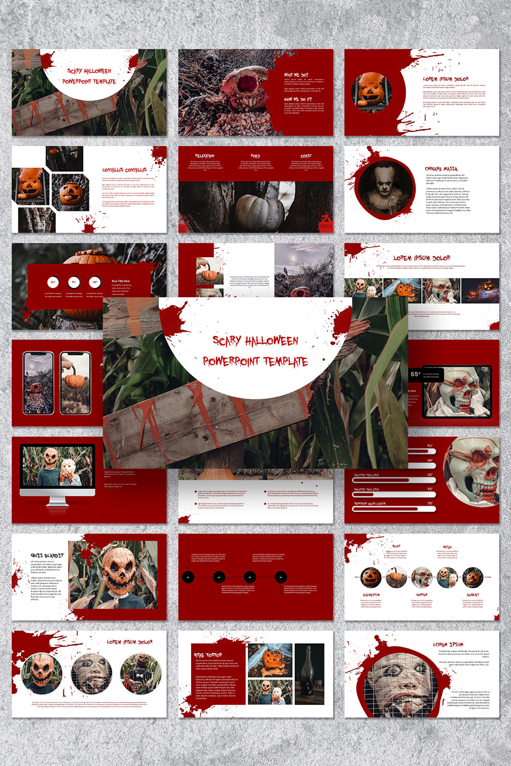 scary halloween powerpoint template 1000x1500