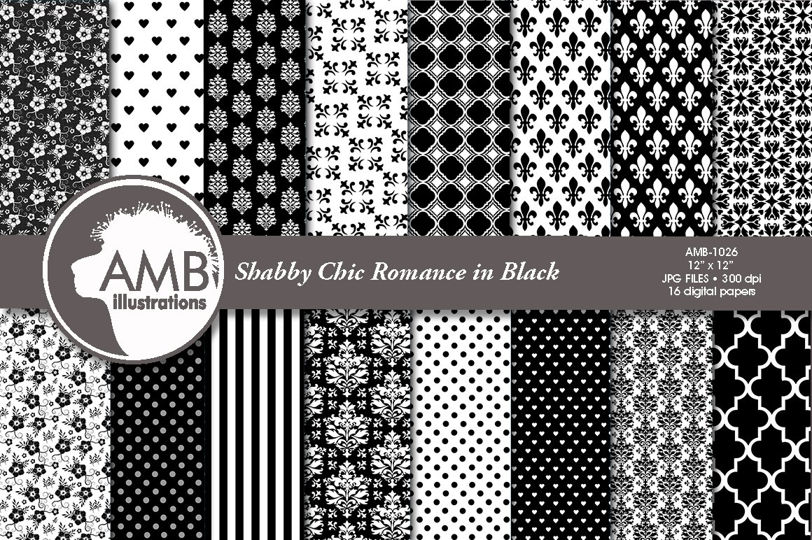 Shabby Chic Romance in Black.