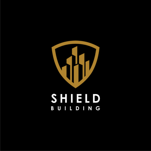 Building and Shield Line Style Logo cover image.