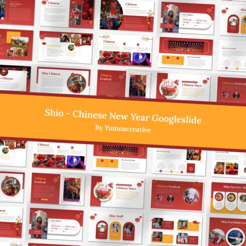 Shio Chinese New Year Google Slide - main image preview.