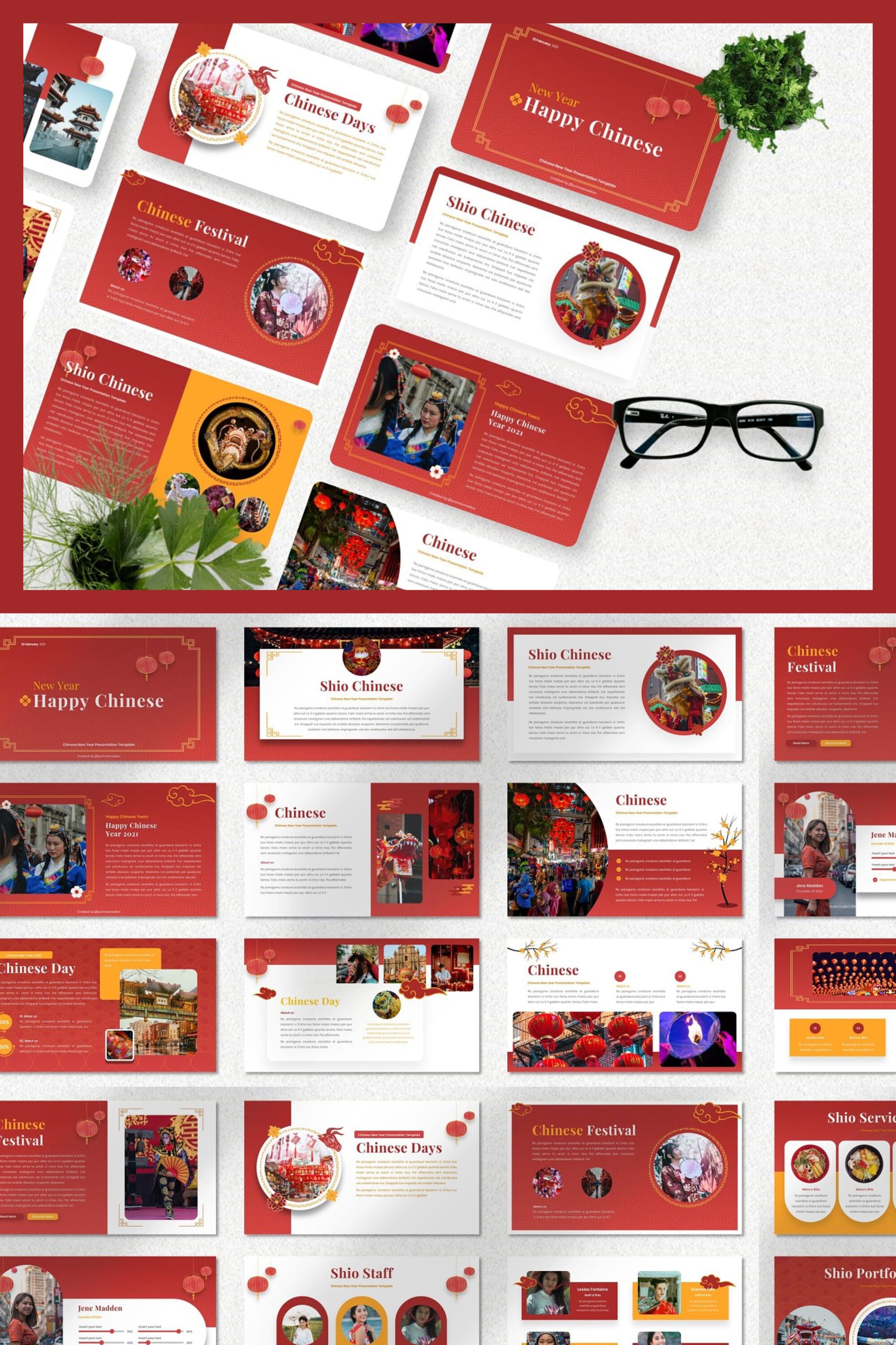 Shio Chinese New Year Keynote - pinterest image preview.