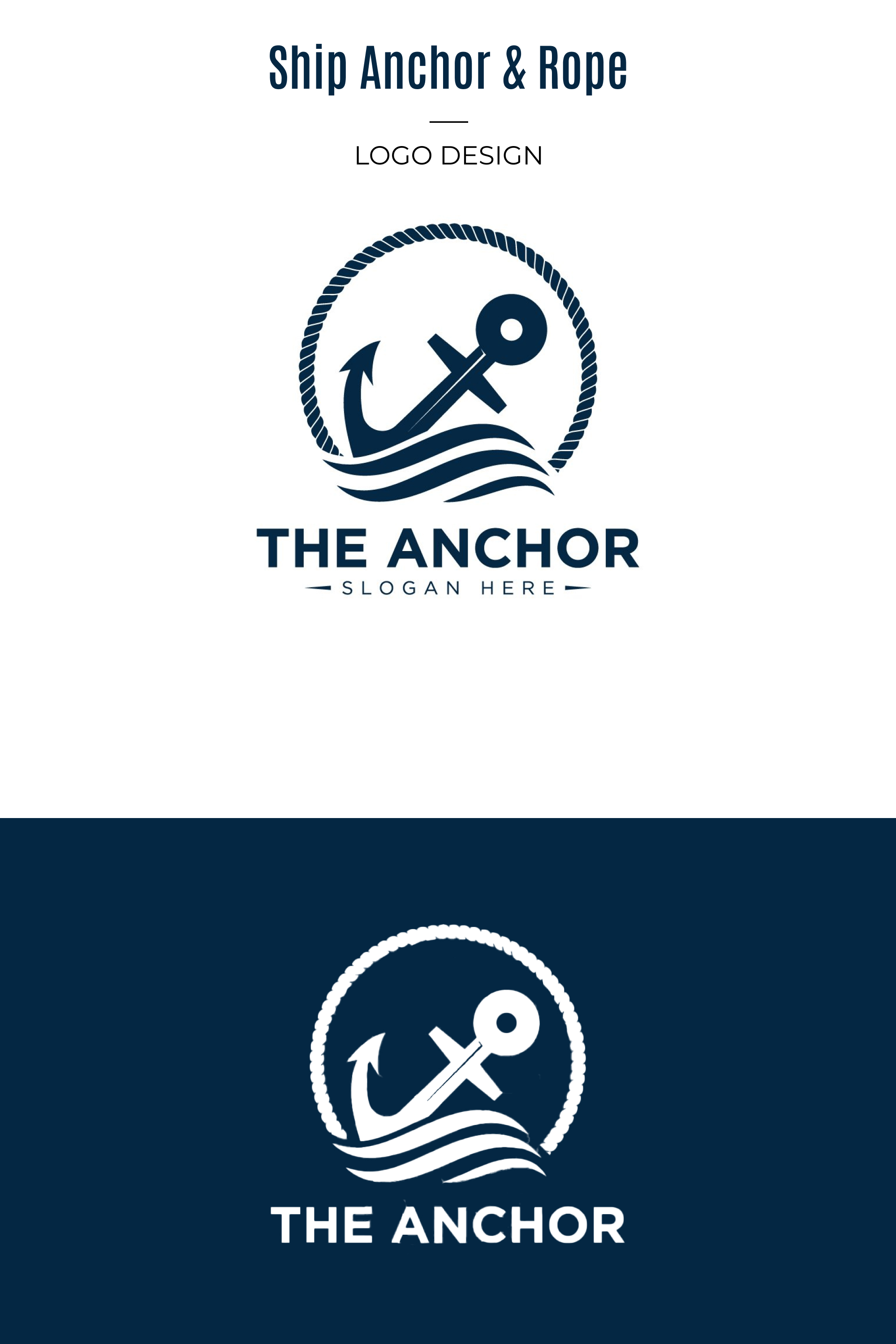 ship anchor and rope logo pinterest