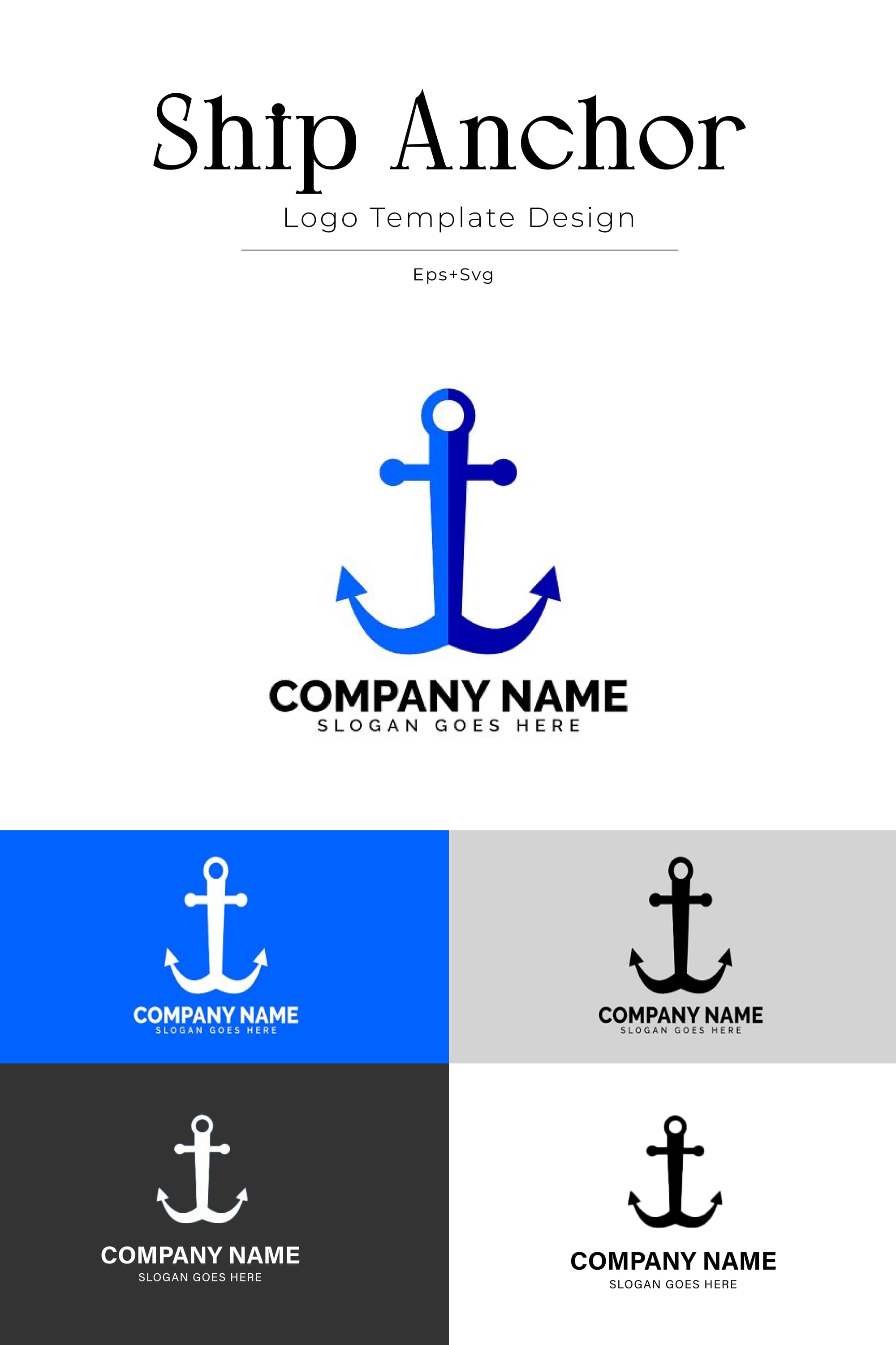ship anchor logo template pinterest 1