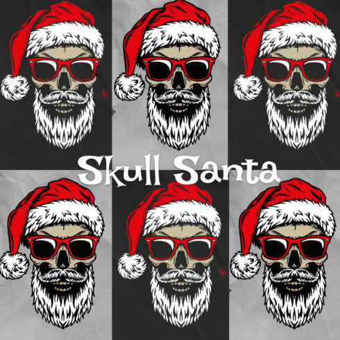 Cover with images of terrible zombie Santa.