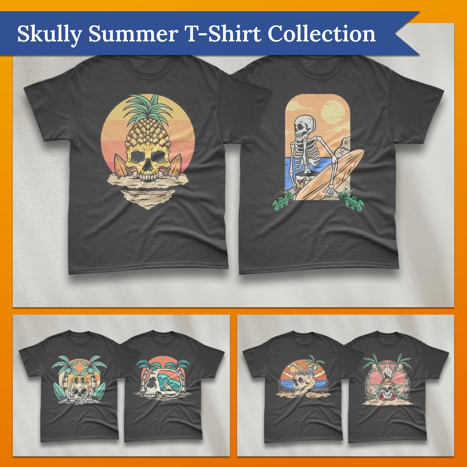 Skully summer t shirt collection.