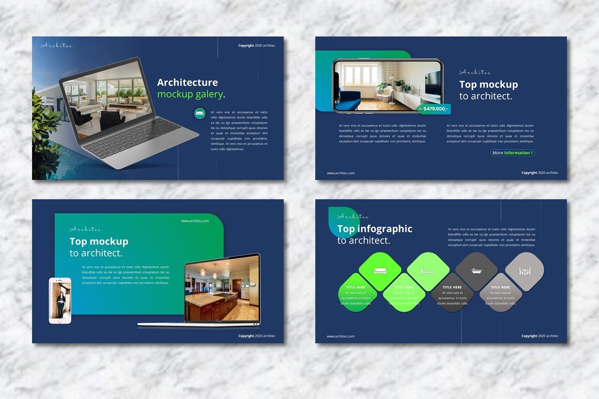 Top infographics to architect and top mockup gallery for your designs.