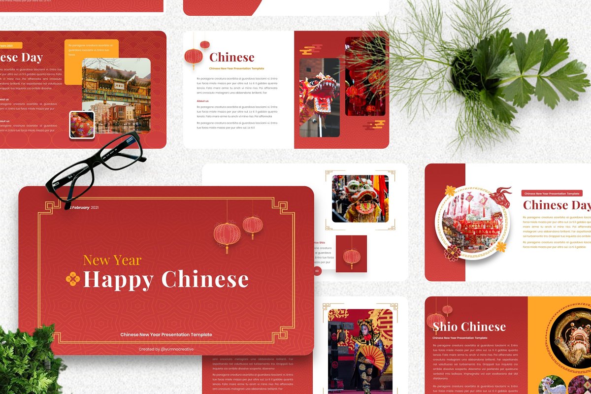 Cover image of Shio Chinese New Year Google Slide Template.