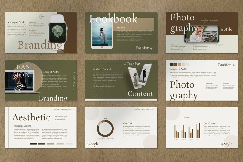 Aesthi - Aesthetic Google Slide – MasterBundles