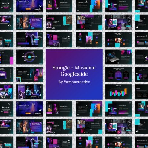 Smugle Musician Google Slide - main image preview.
