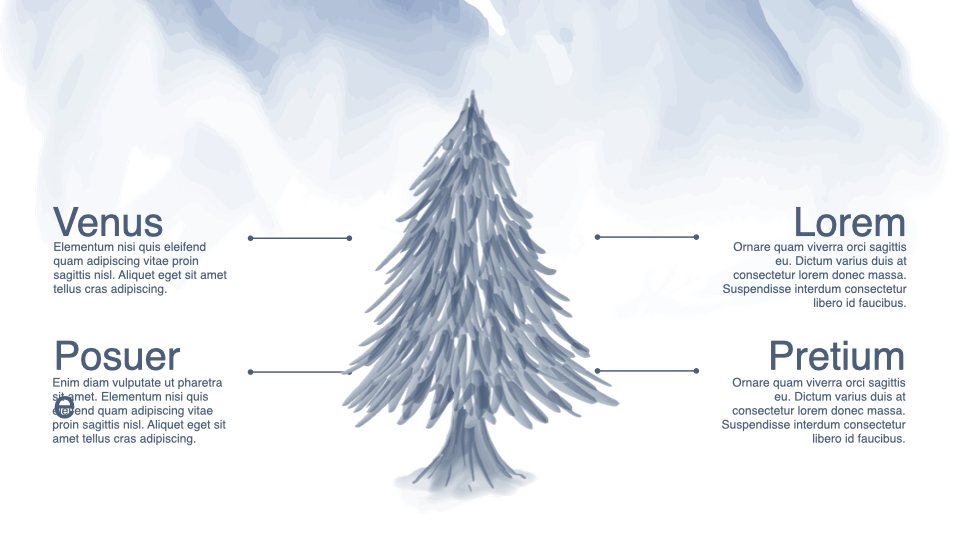 Christmas tree details.