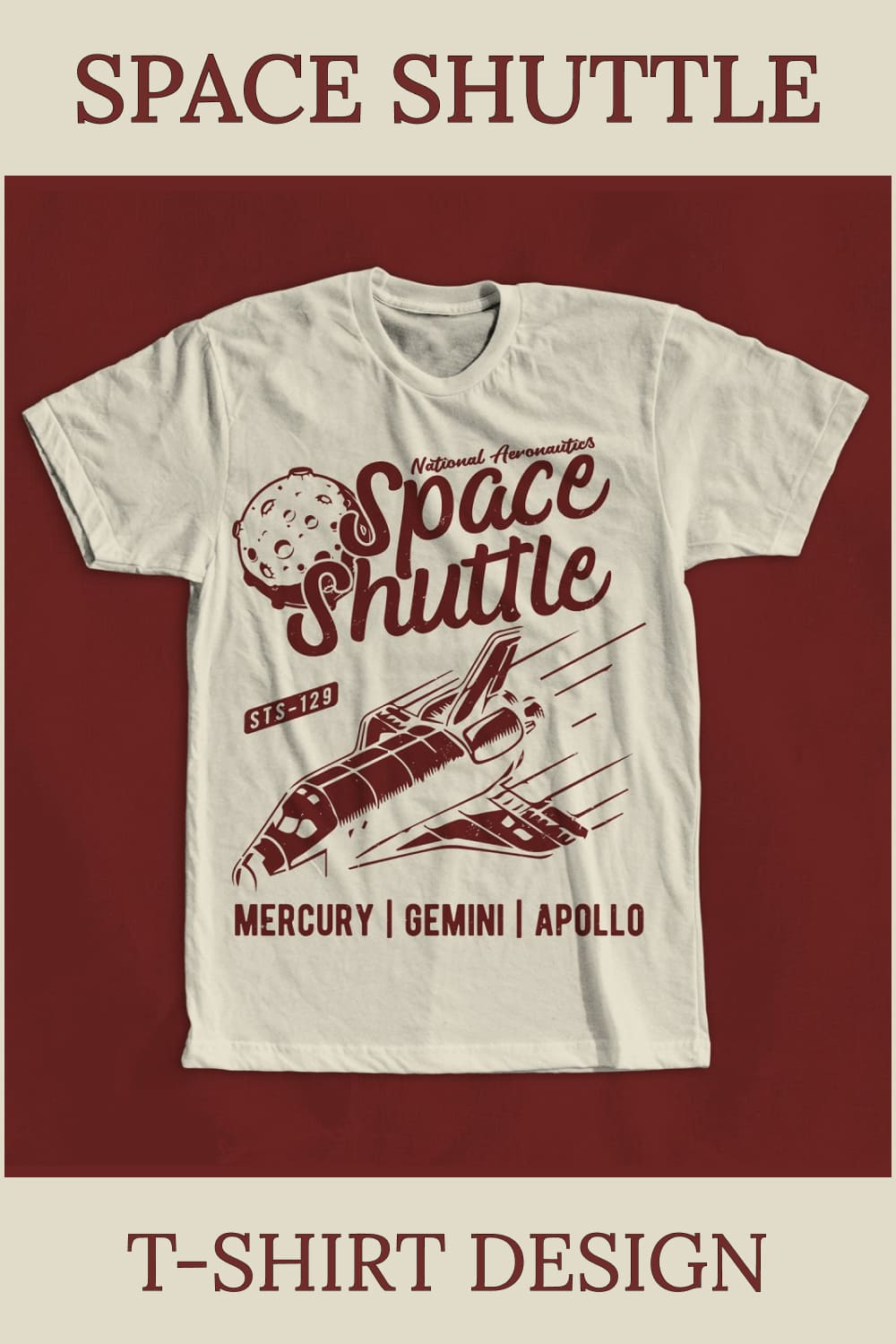space shuttle t shirt design 02