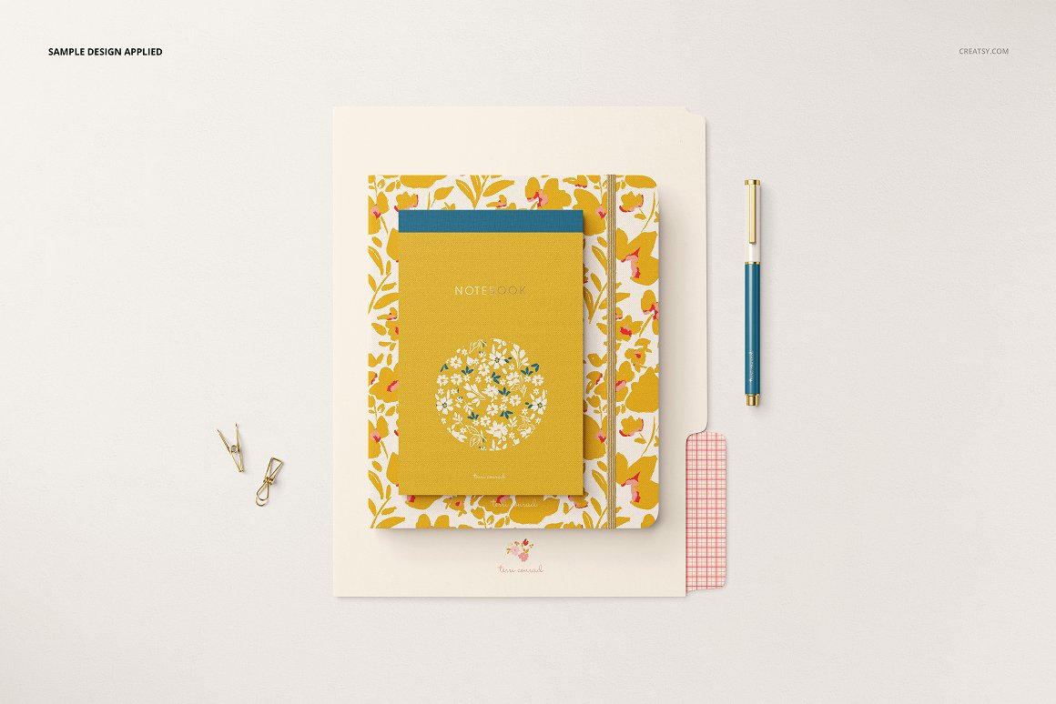 Images of stationery with enchanting design.