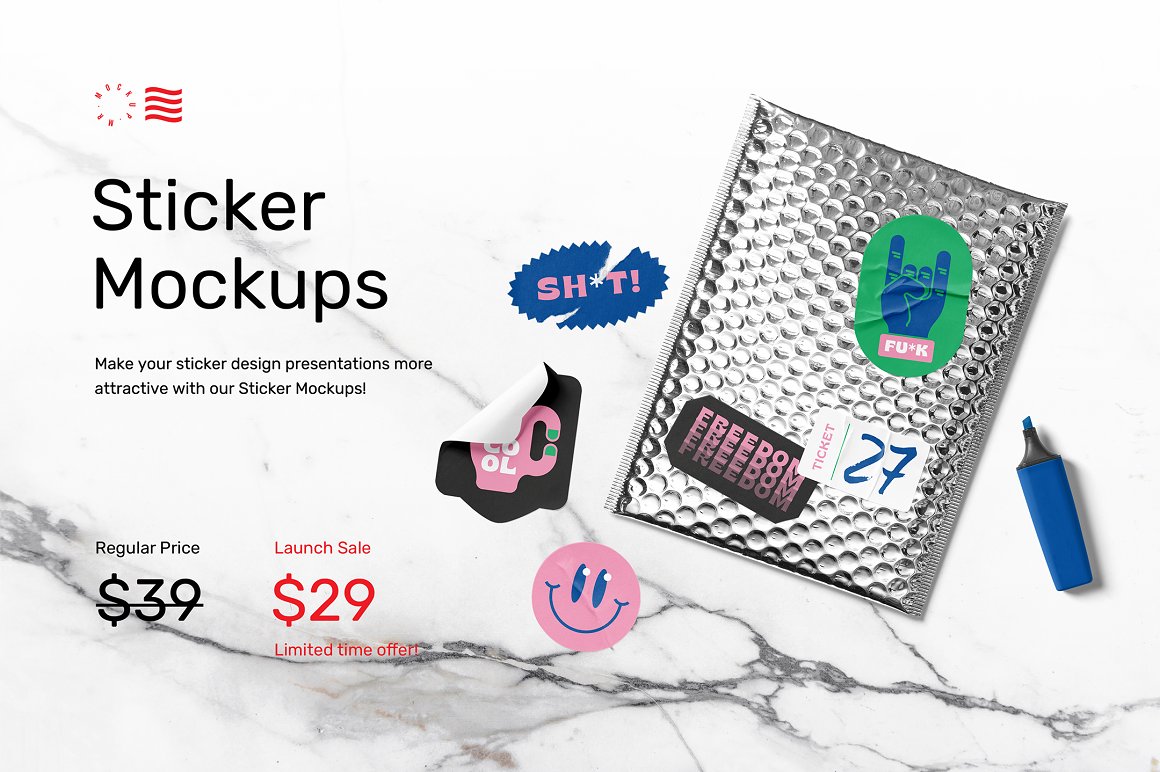 Sticker Mockups - Shape Generator – MasterBundles