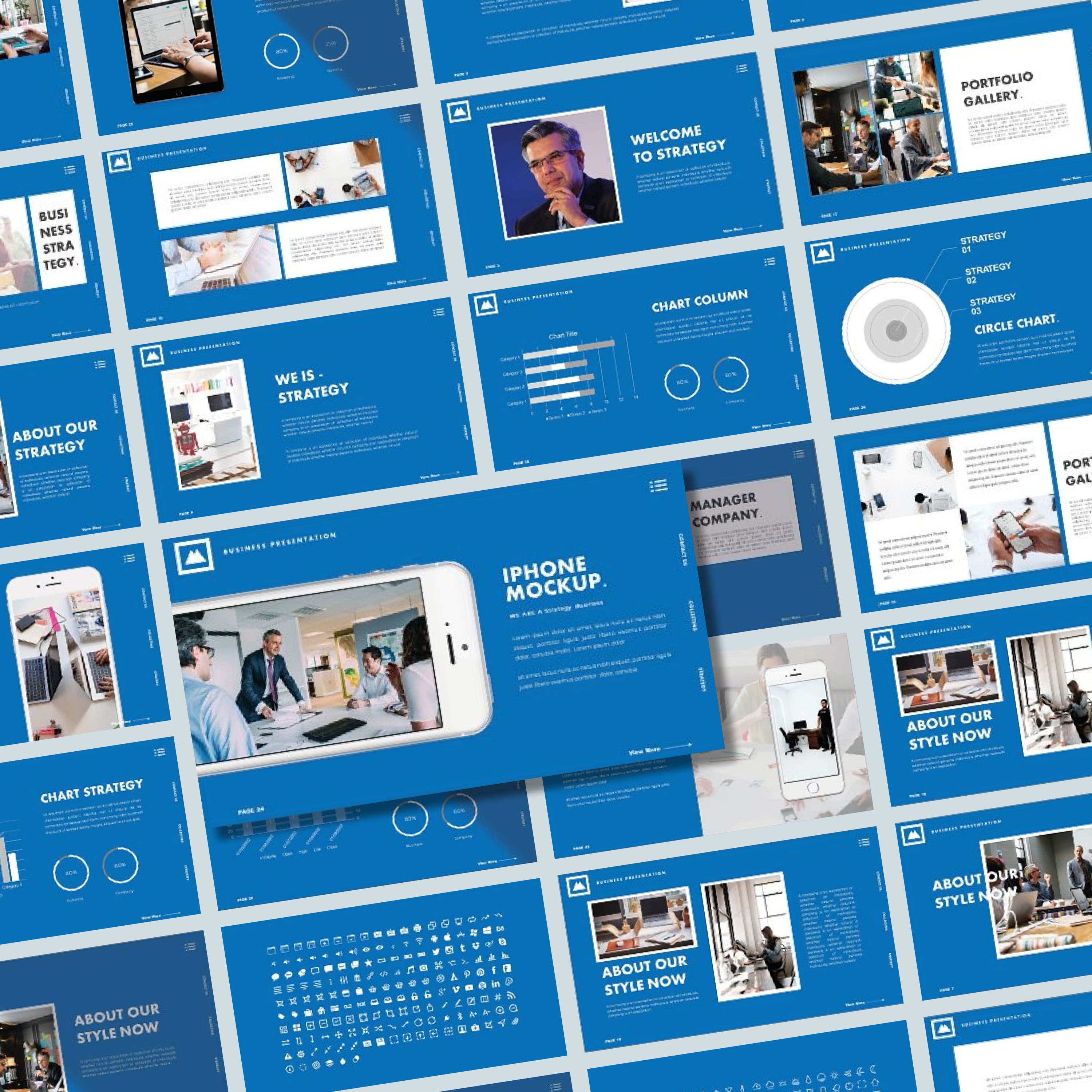 STRATEGY - Powerpoint Template created by Barland Design.
