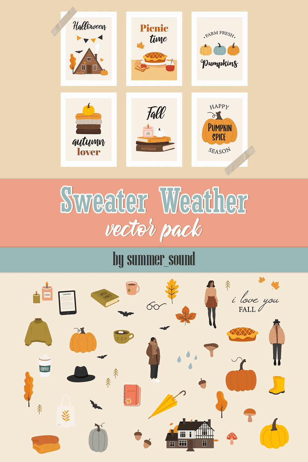 sweater weather vector pack pinterest