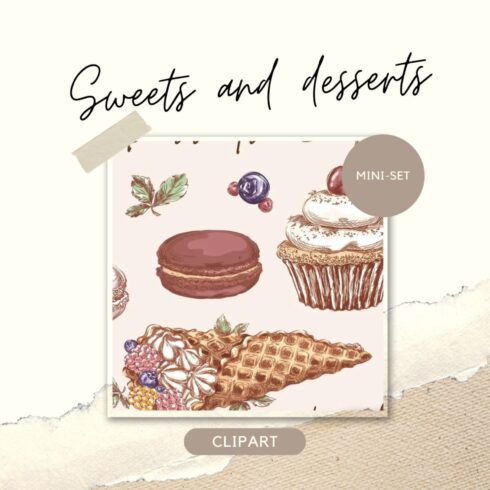 Sweets and desserts. Mini-set 3.