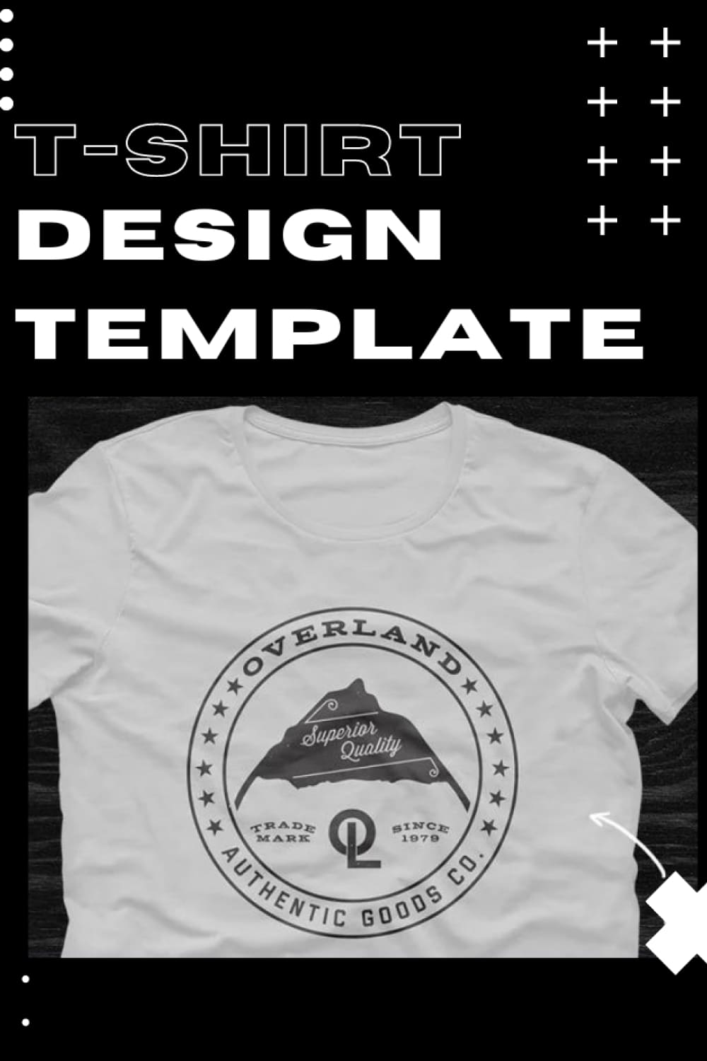 T-Shirt Design Template - 001 - Pinterest.