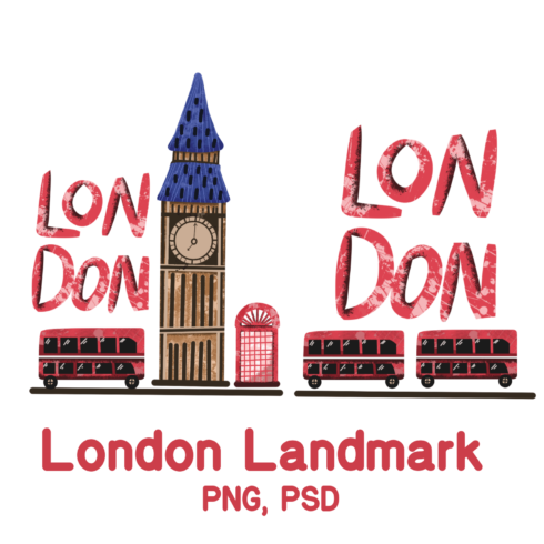 London Landmark Illustrations cover image.