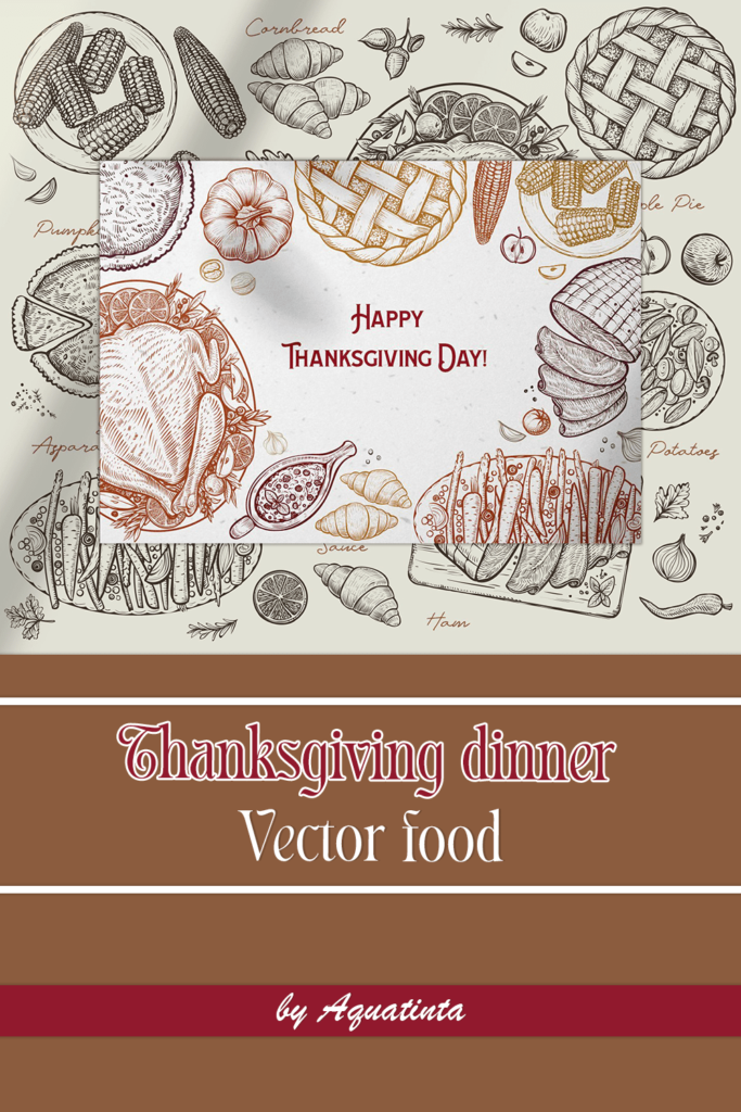 Thanksgiving Dinner - Vector Food – MasterBundles