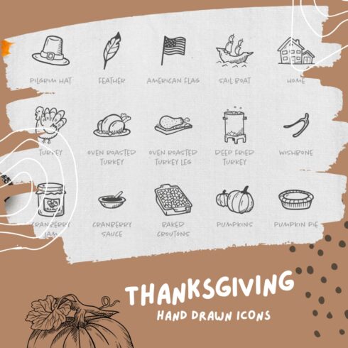 Thanksgiving - Hand Drawn Icons.