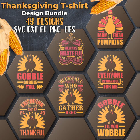 A set of gorgeous Thanksgiving themed images.
