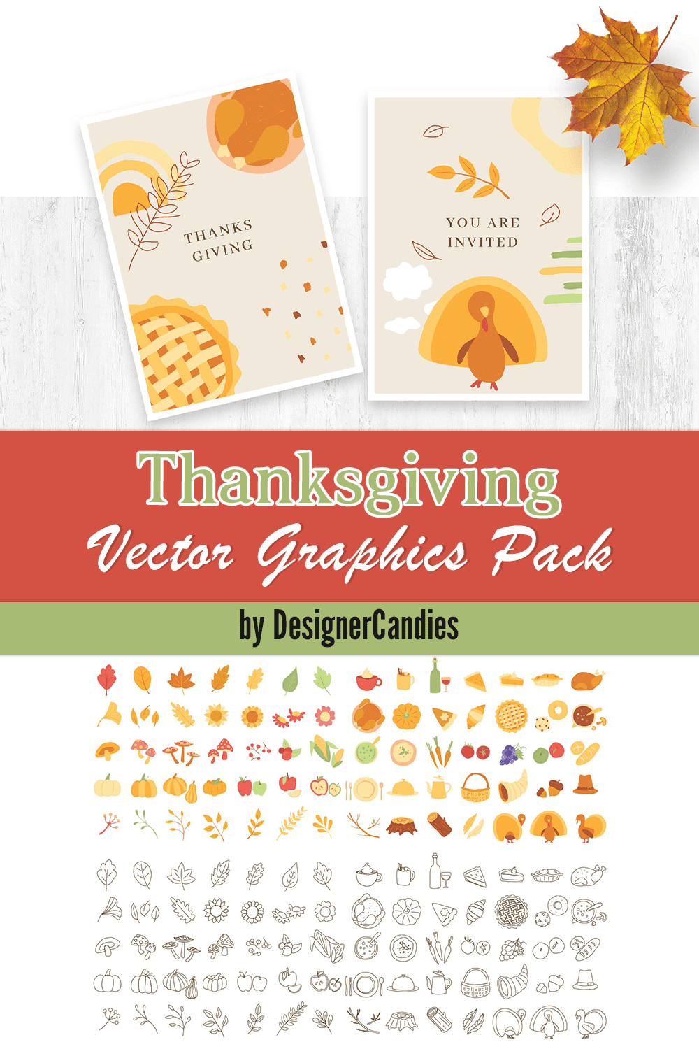 thanksgiving vector graphics pack pinterest