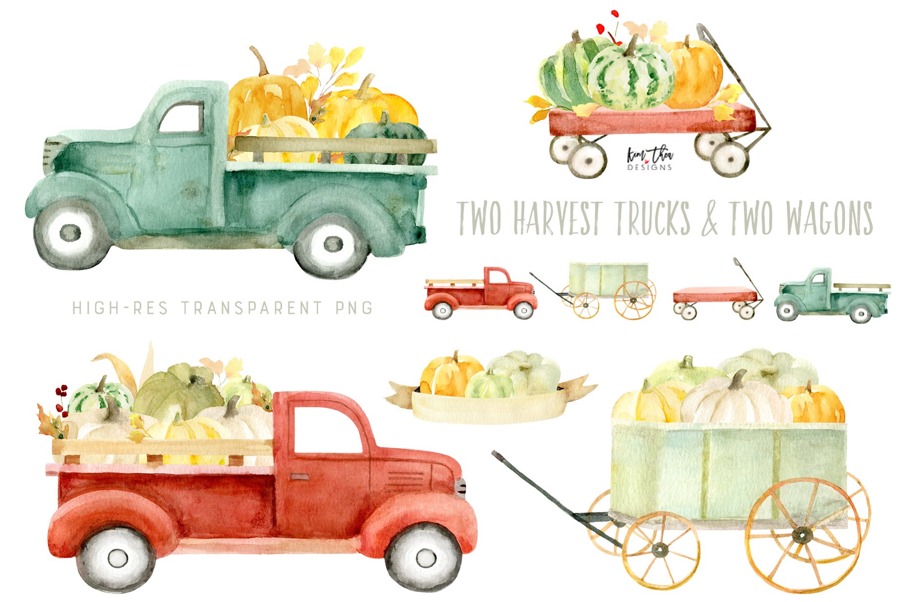 Some colorful trucks options for autumn mood.