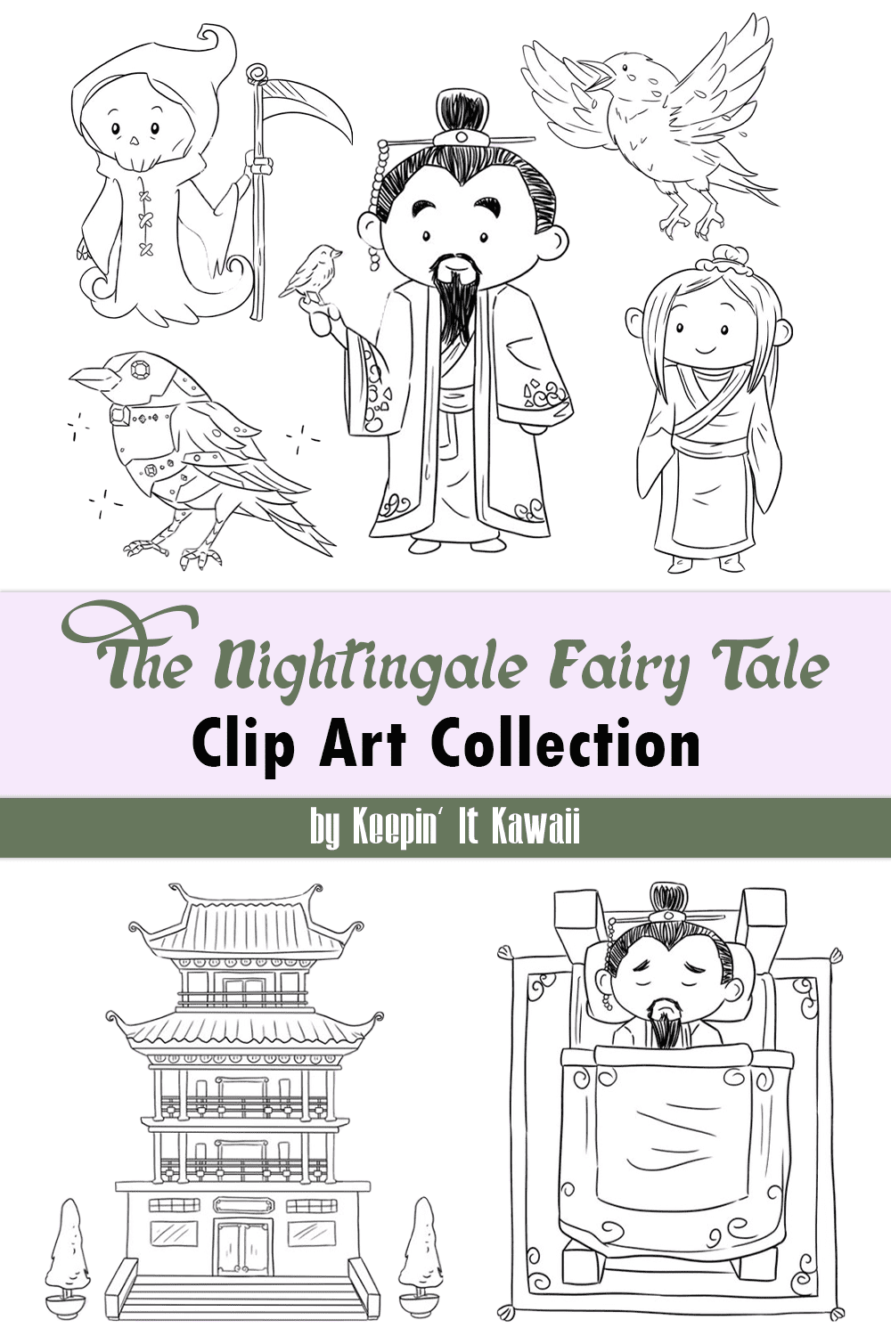the nightingale fairy tale clip art collection pinterest 1