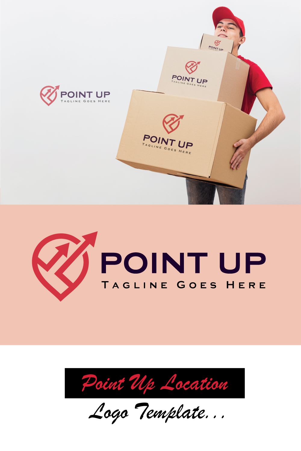 Point Up Logo pinterest image.