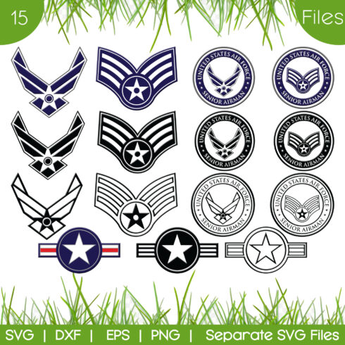 Military Air USA Force Logo SVG cover image.
