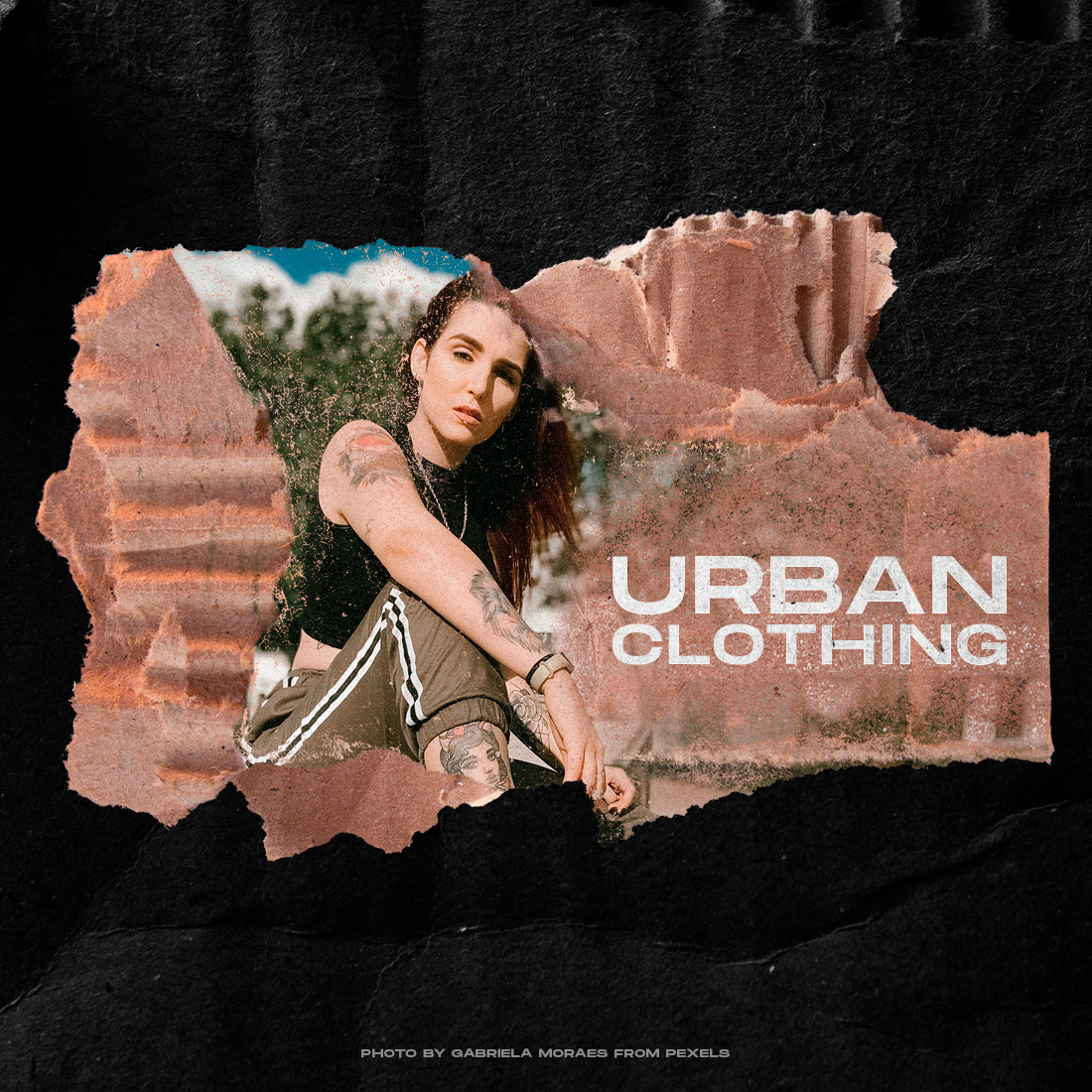 Urban Clothing Torn Cardboard Textures Preview image.