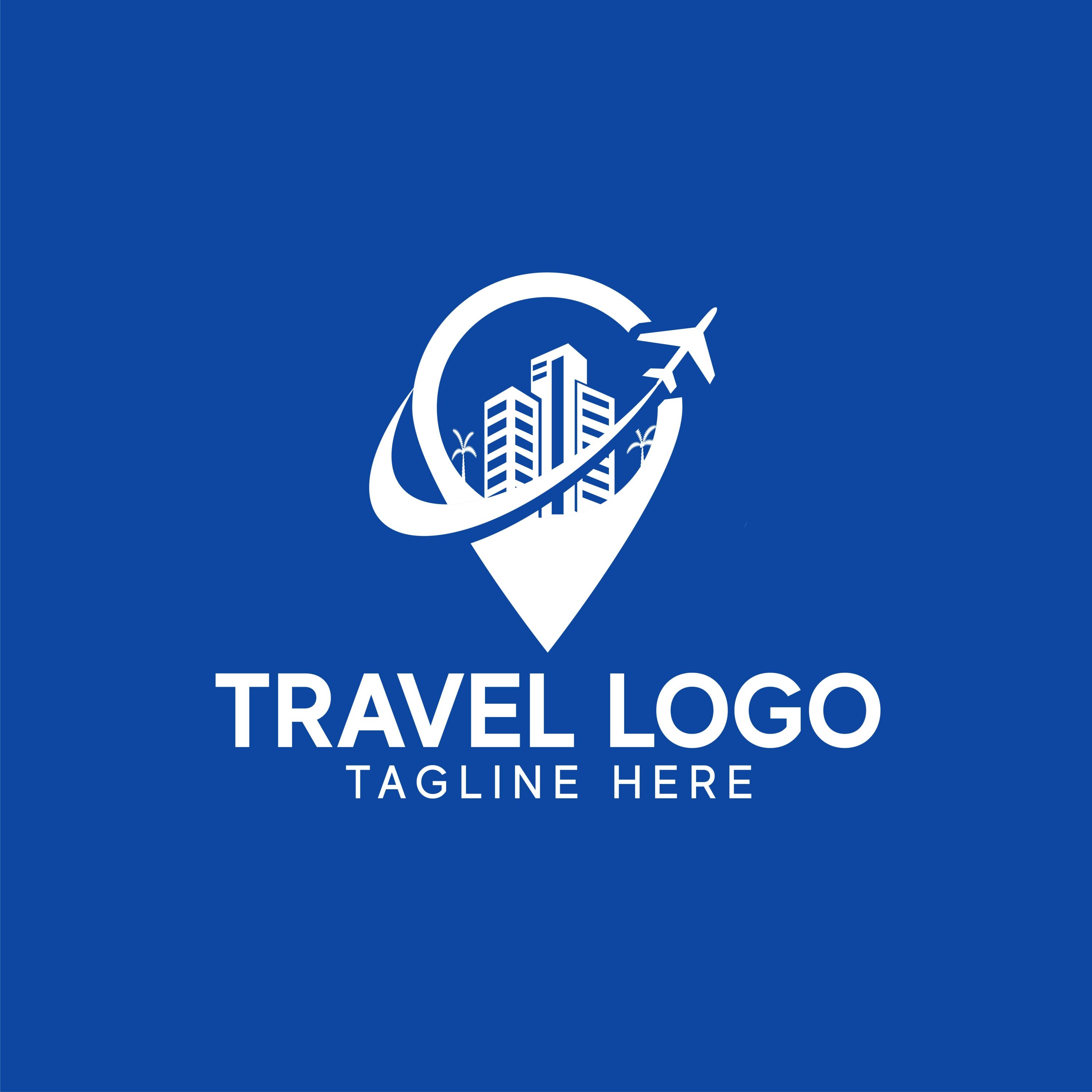 Travel Logo Design Editable AI File preview image.