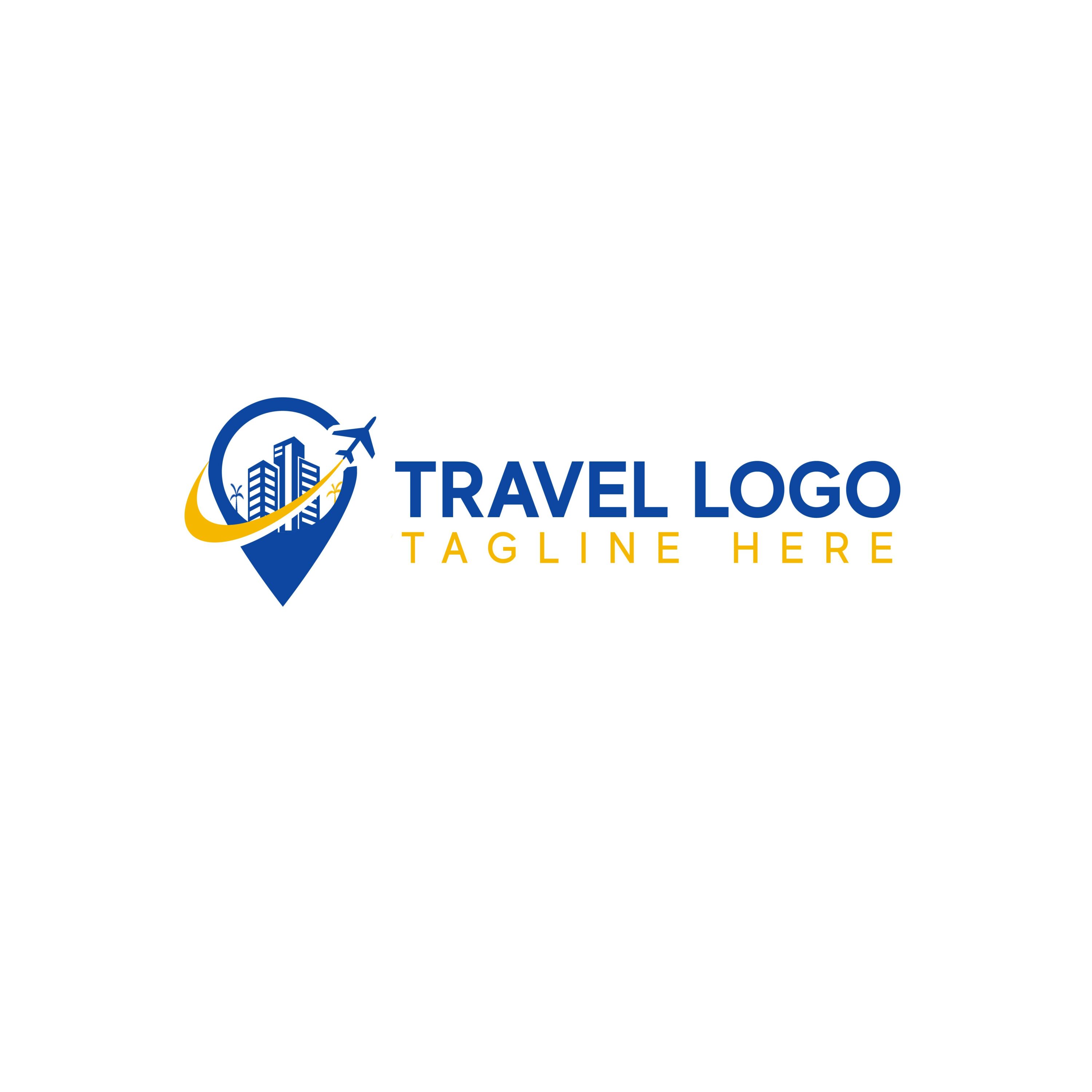 Travel Logo Design Editable AI File.