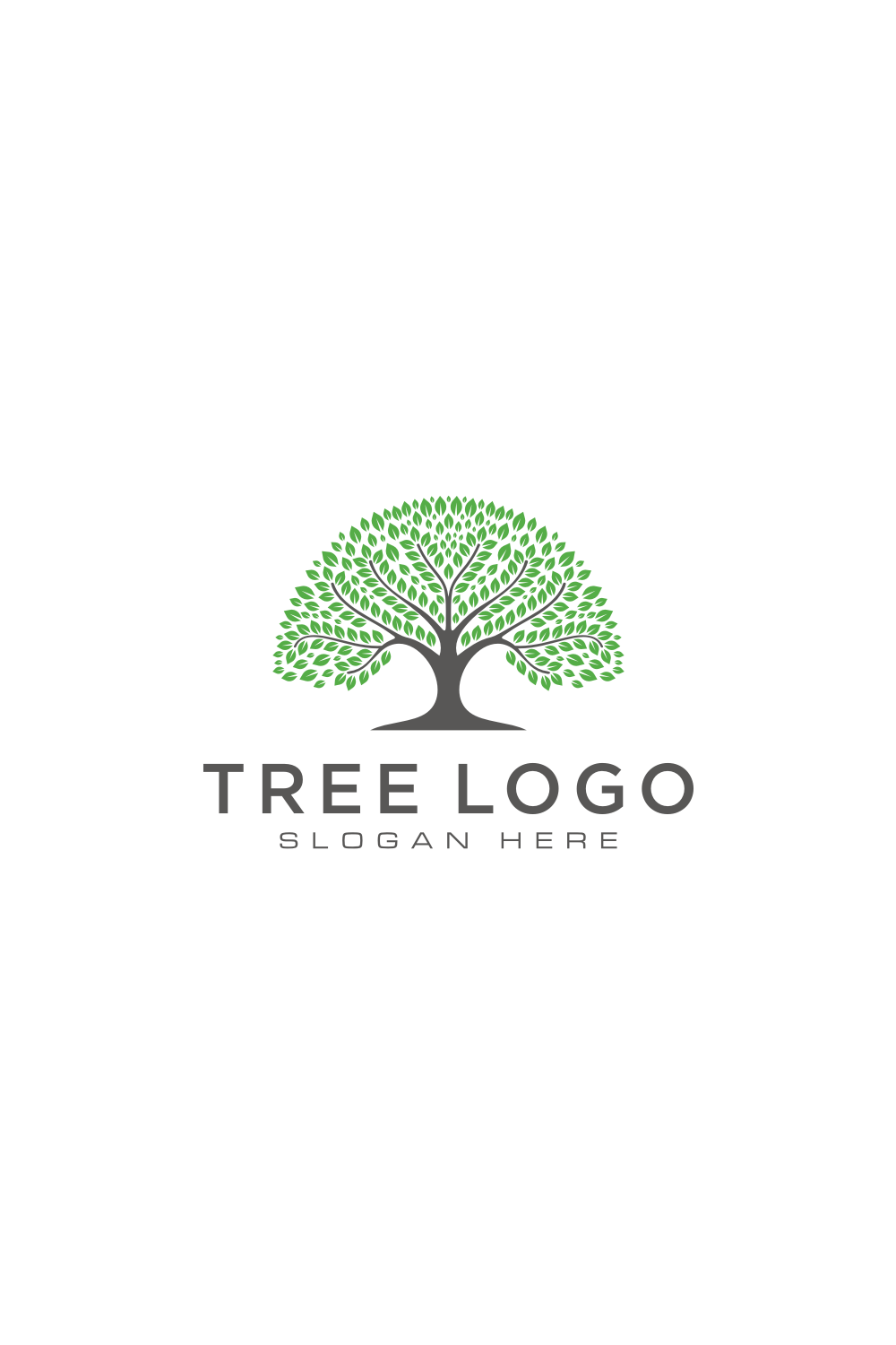 Tree Logo Design Template pinterest image.