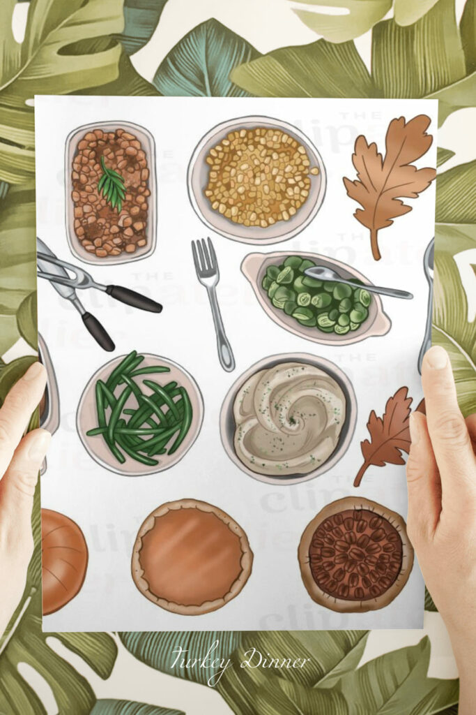 Turkey Dinner PNG Clipart – MasterBundles
