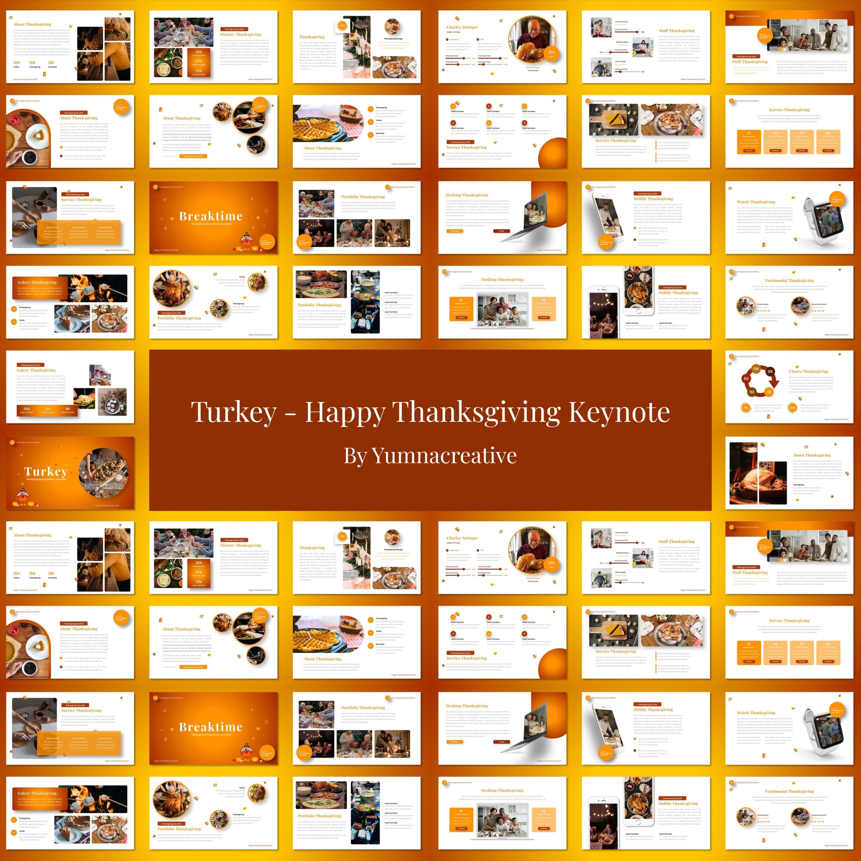 Turkey Happy Thanksgiving Keynote - main image preview.