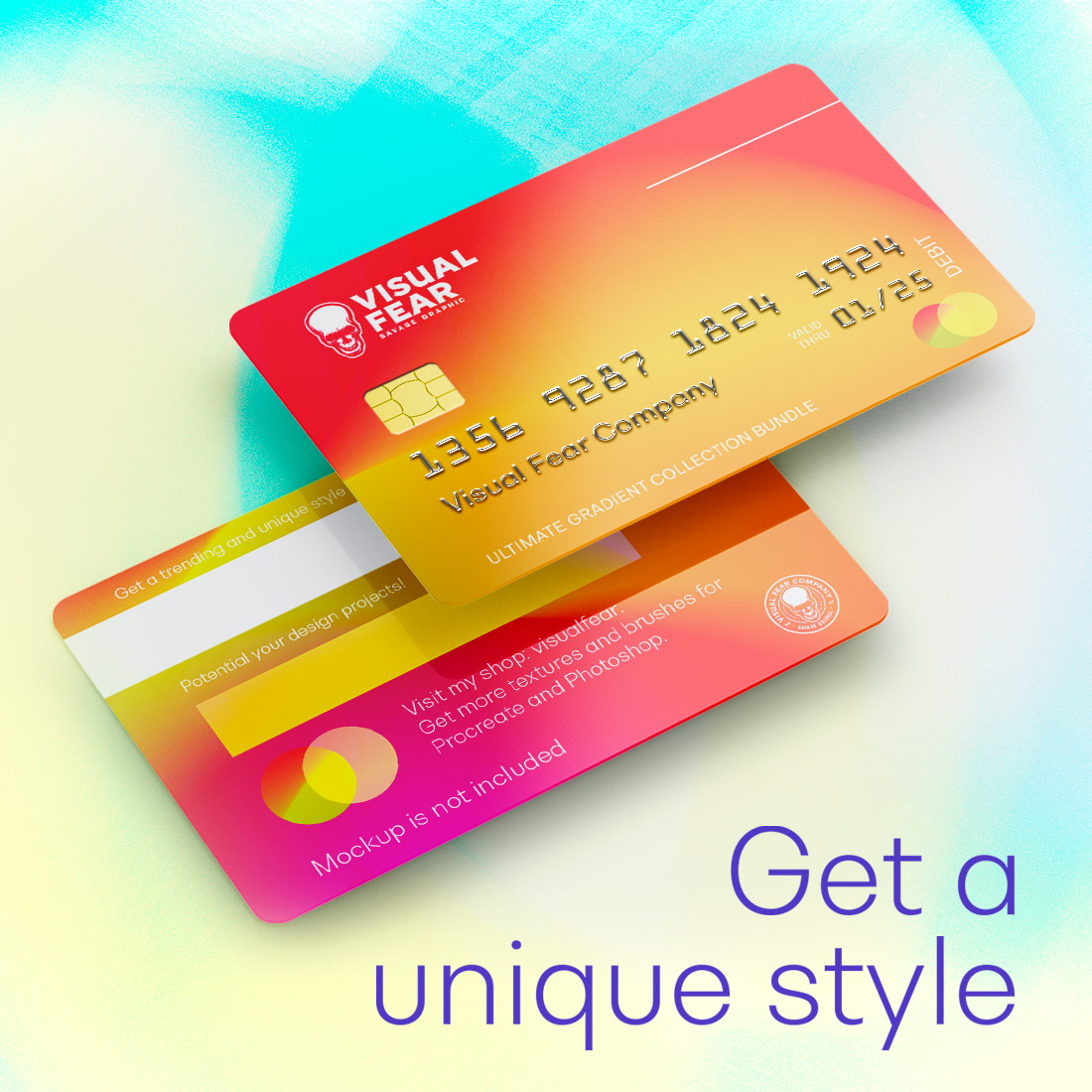Credit Card Ultimate Gradient Collection Bundle Preview image.