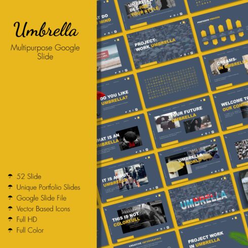 Umbrella | Multipurpose Google Slide.