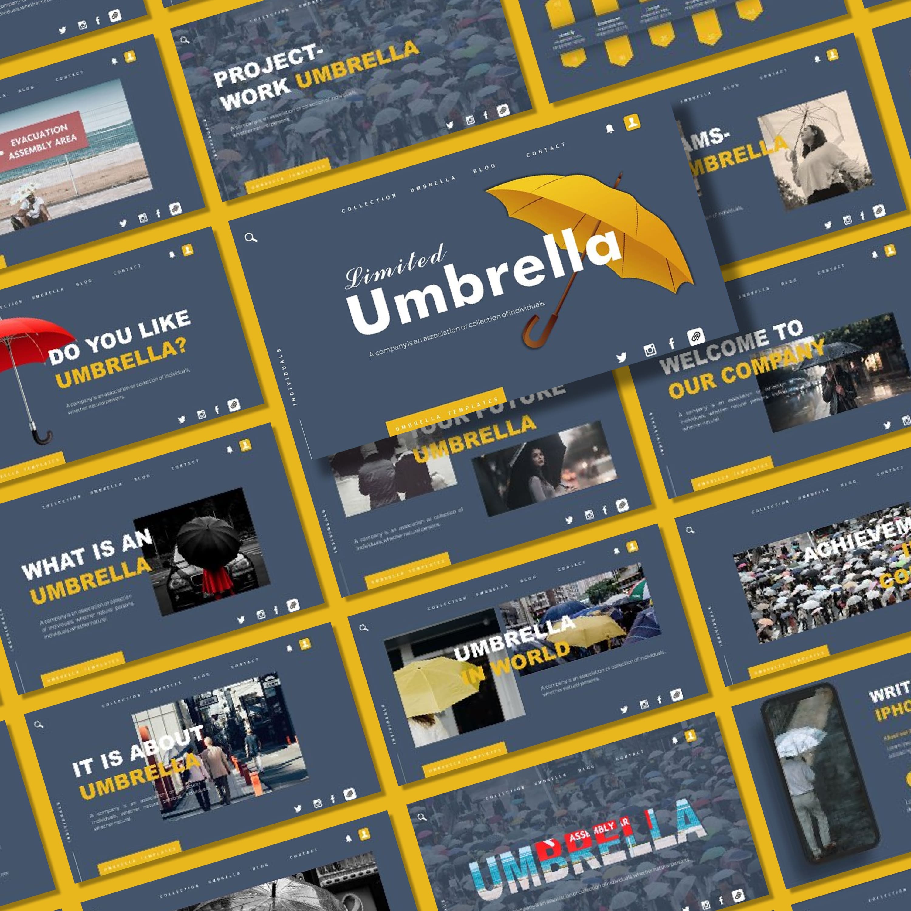 Umbrella | Multipurpose Google Slide cover.