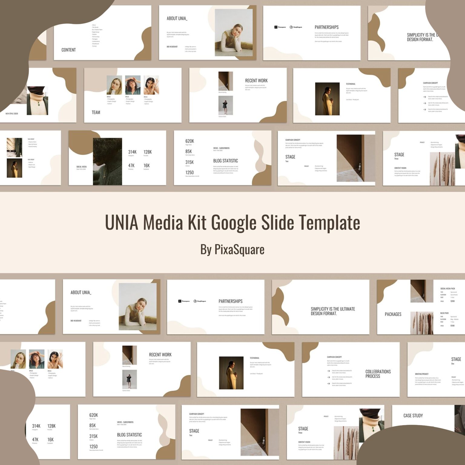 UNIA Media Kit Google Slide Template – MasterBundles