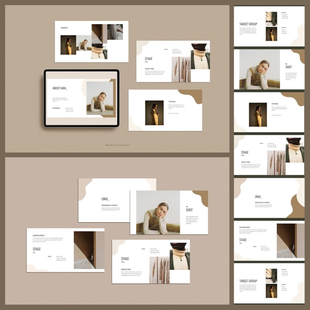 UNIA Media Kit Google Slide Template – MasterBundles