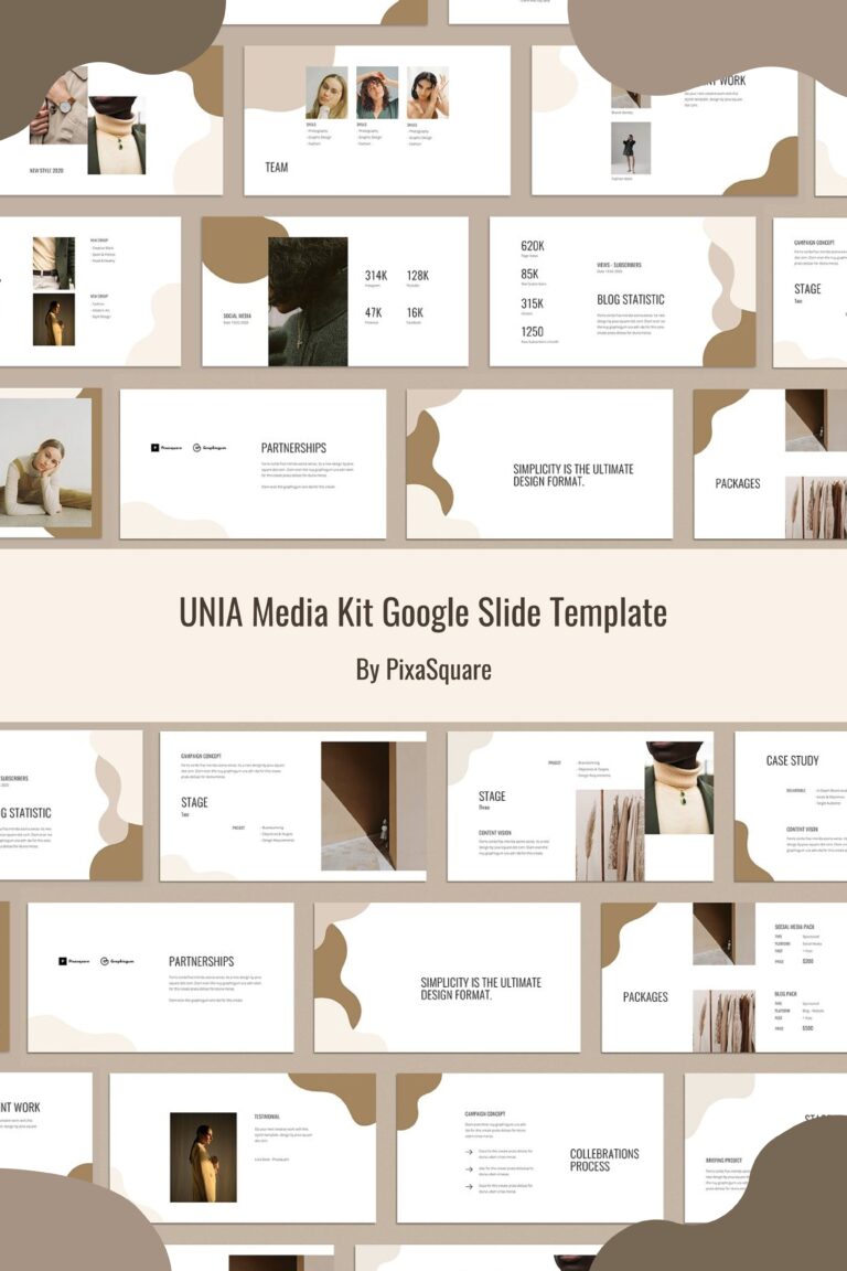 UNIA Media Kit Google Slide Template – MasterBundles