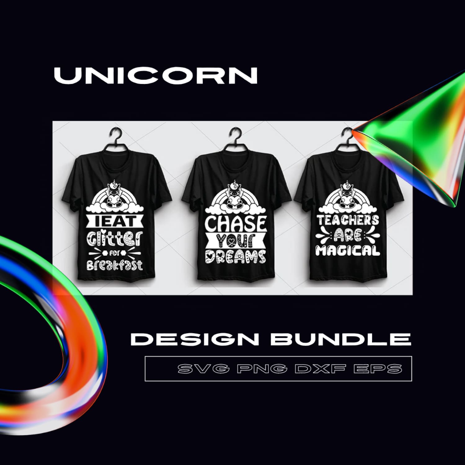 Unicorn Svg Design Bundle.