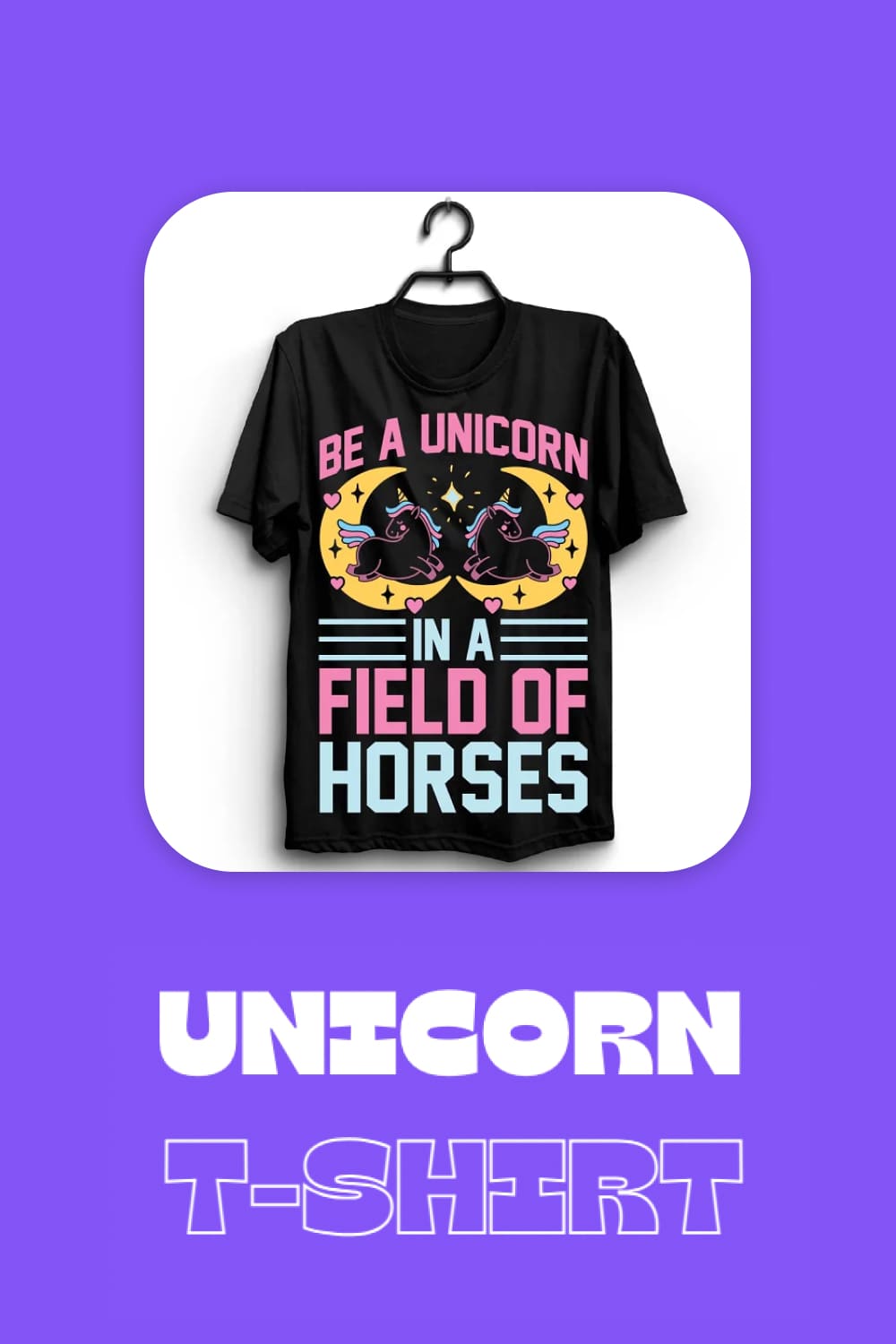 Unicorn T-Shirt Design Bundle - Pinterest.