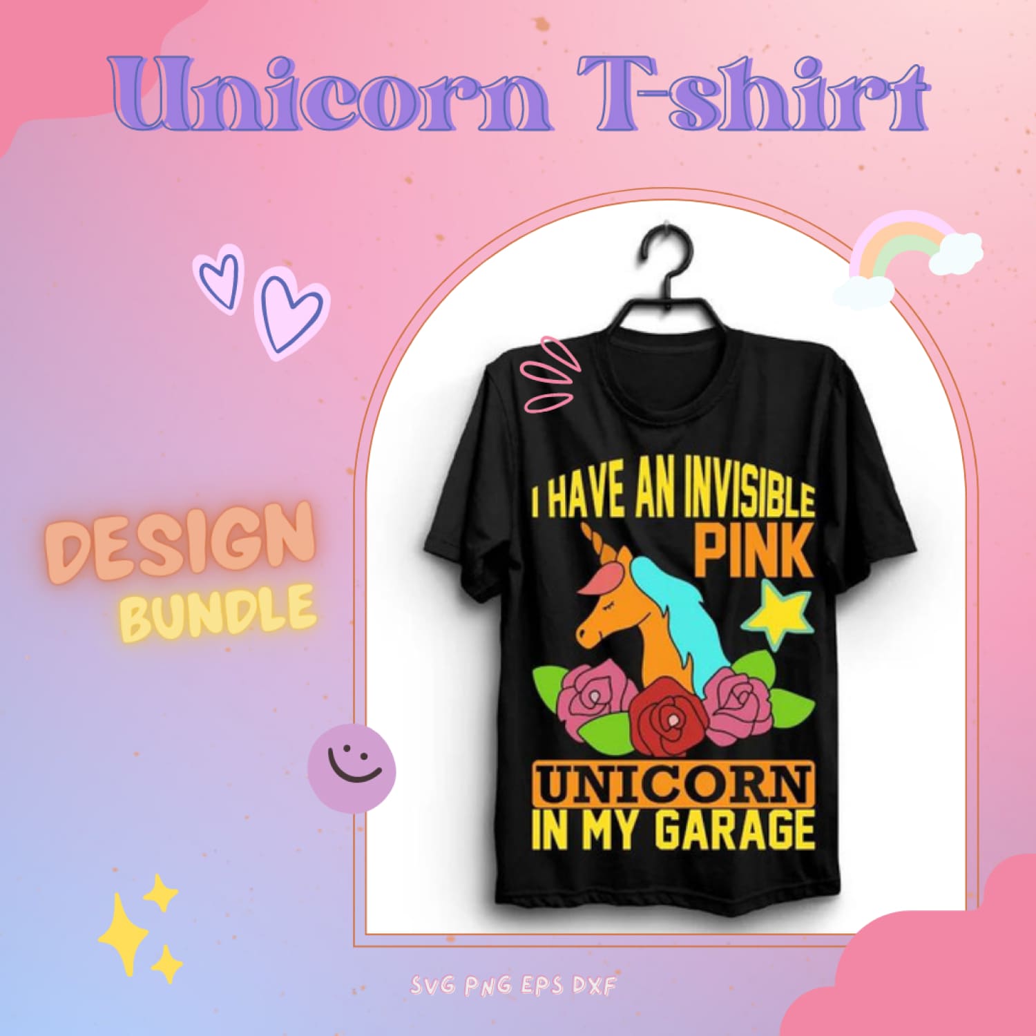 Unicorn T-Shirt Design Bundle.