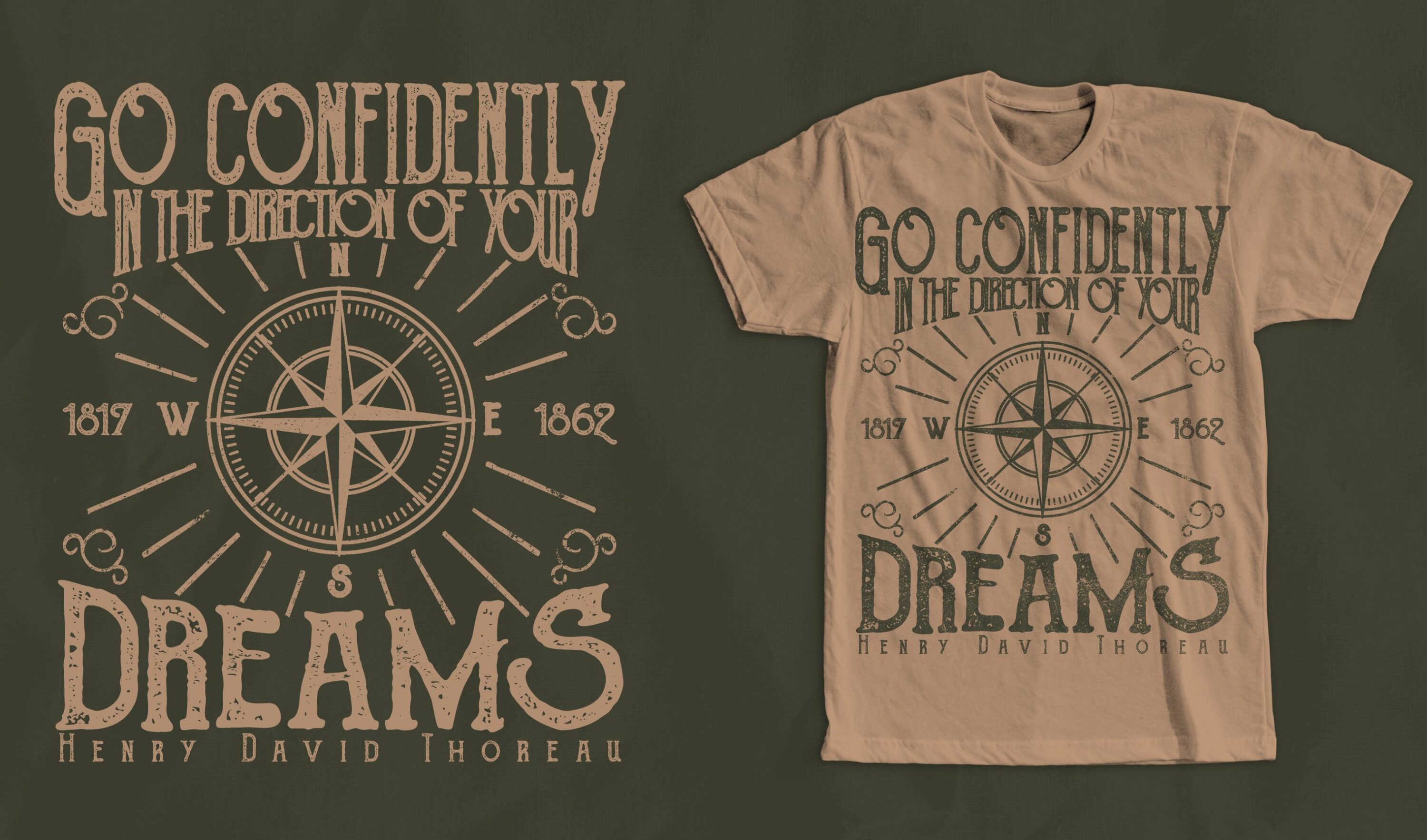 Cool brown dreams print.