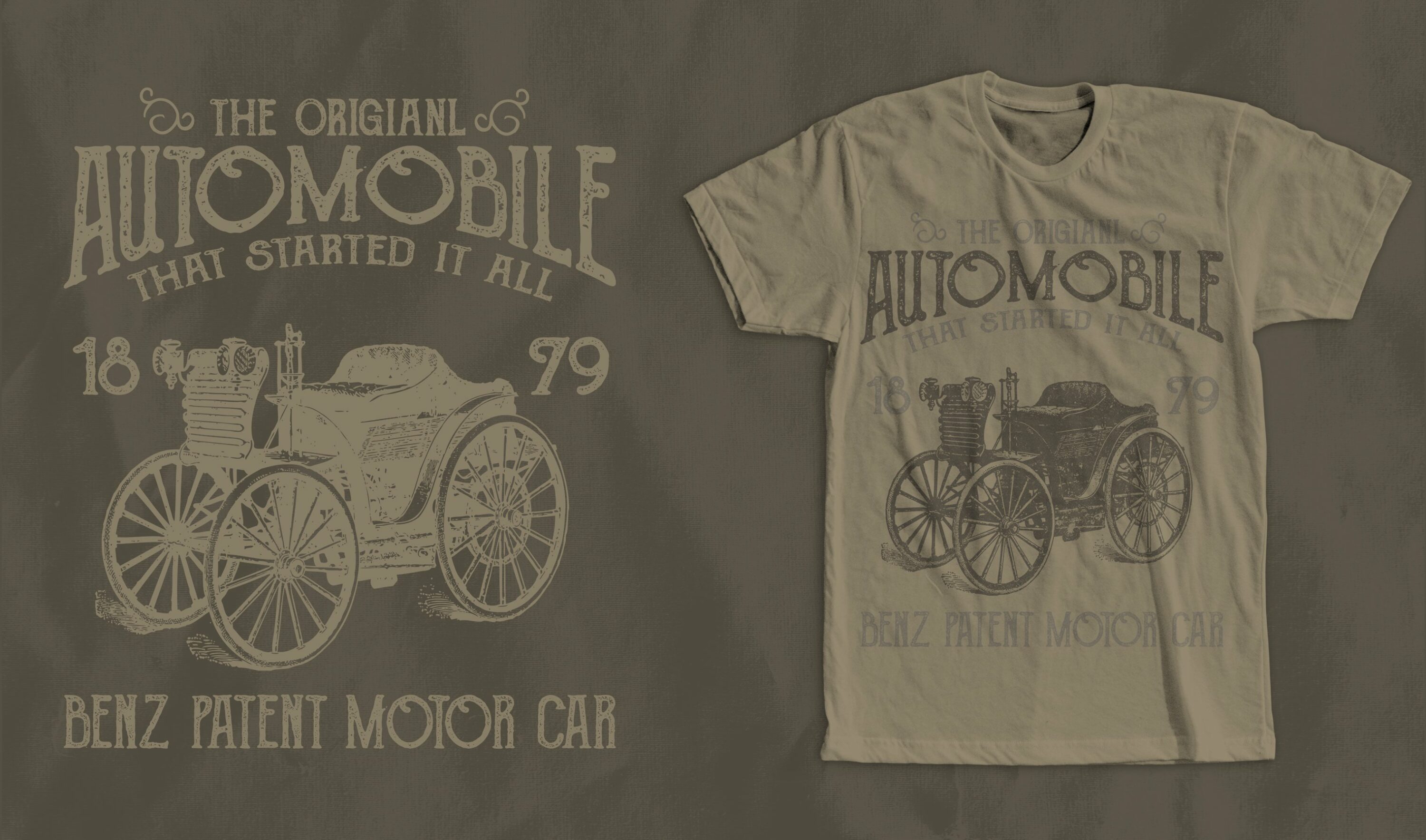 Unisex t-shirt in a vintage style.