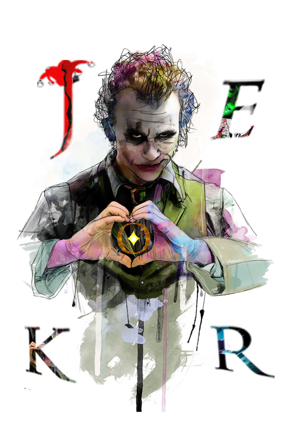 Joker T Shirt Design pinterest image.